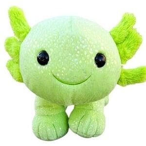 Build a Bear - Green Glow in the Dark Axolotl " Axoglowtl " Soft Toy 19 in